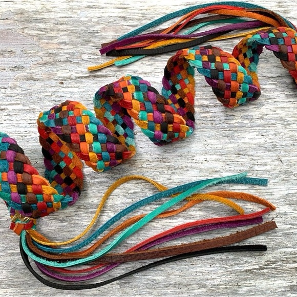 Hammitt Bryant Zinfandel Red Crossbody Bag with Multicolor Strap - Picture 8 of 8